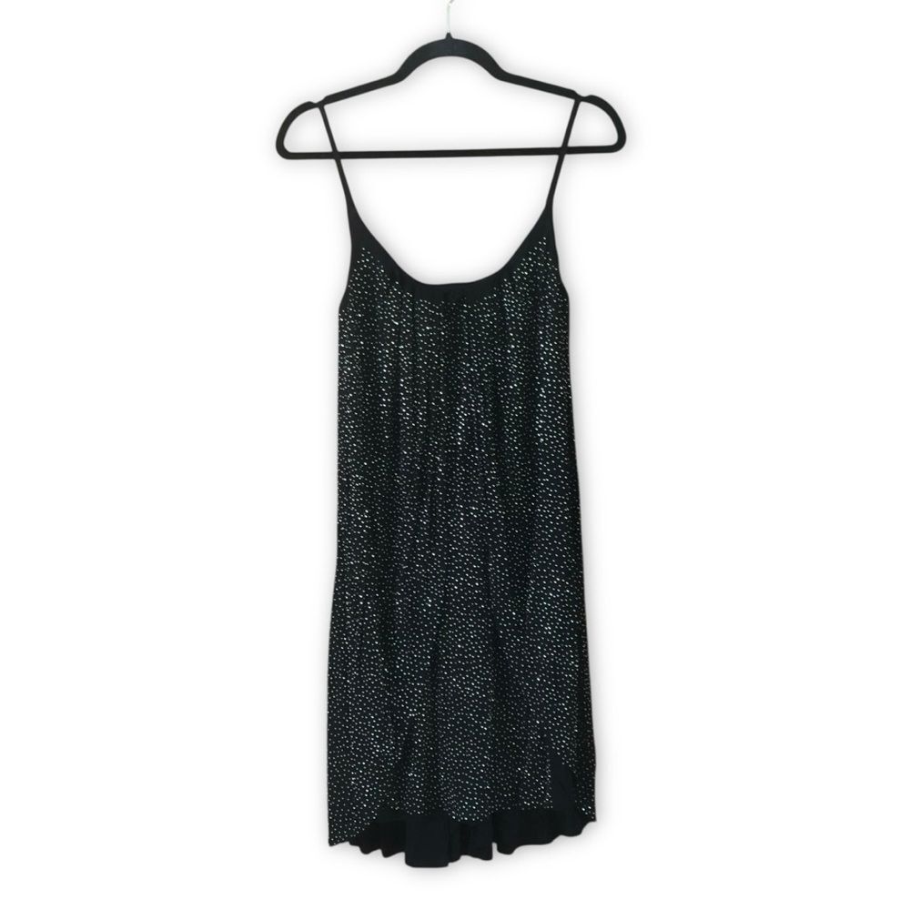 Versace for H&M Black Gold Stud Draped Mini Dress NWT Size 8 LBD Party